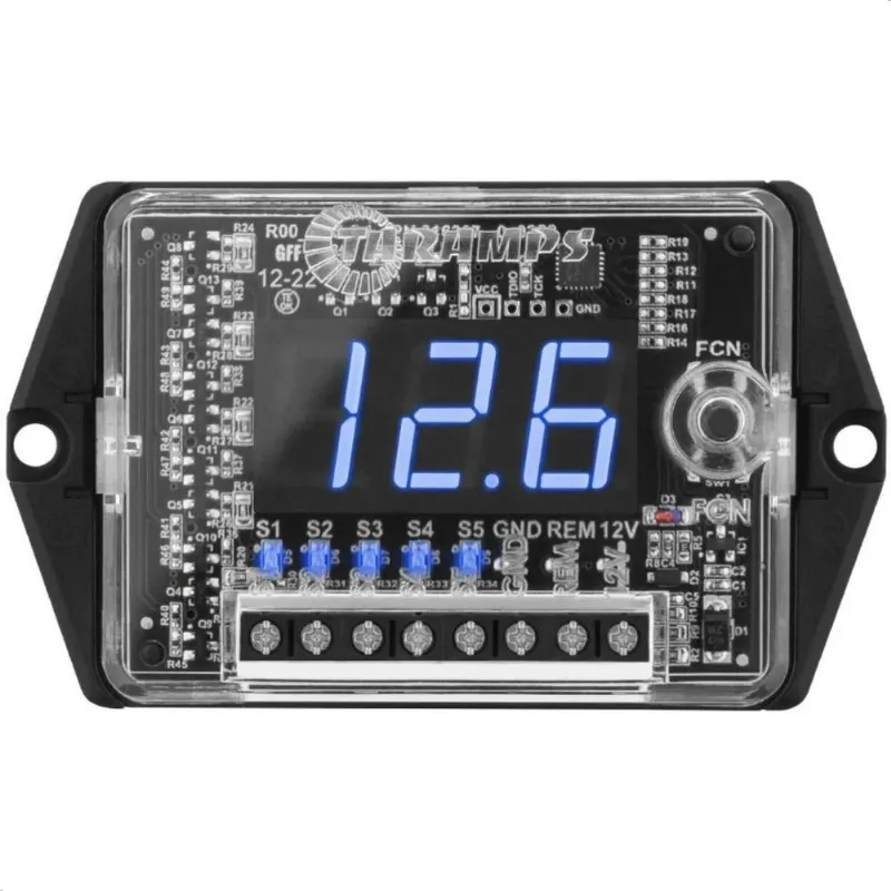 Voltímetro Automotivo Digital Sequenciador Medidor Bateria P
