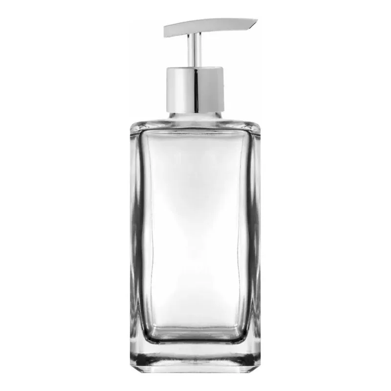Porta Álcool Em Gel/sabonete Líquido 250 Ml Válvula Prata