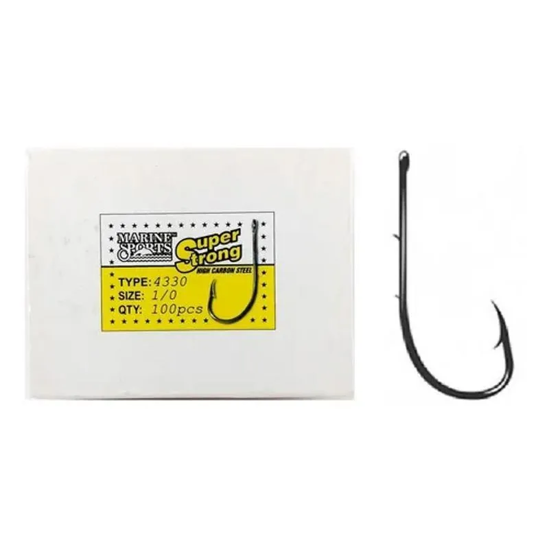 Anzol Marine Sports 4330 Nº3/0 Cx 100pcs