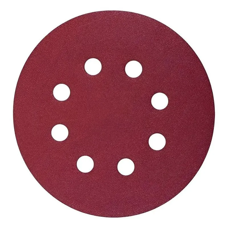 Lixa Pluma 125mm 8 Furos Roto Orbital 10 Qualid G1