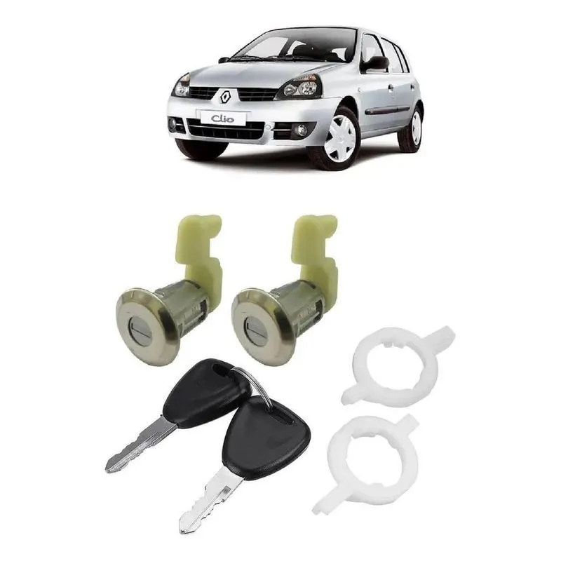 Par Cilindro Miolo Portas Renault Clio 99 A 2016 Com Chaves