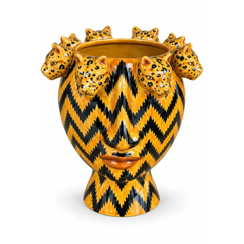 Vaso Cabeca Nala Mostarda
