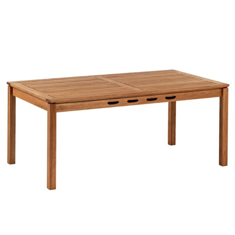 Mesa de Jantar Madeira Retangular 180cm Trammare C07 Corda Náutica Preta - Lyam Decor
