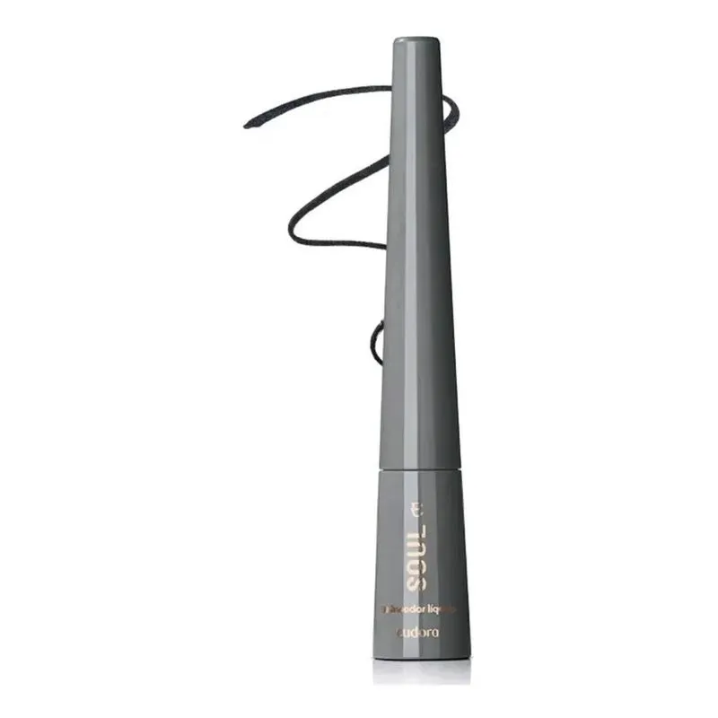 2x Delineador Soul Mega Intenso Preto. Eudora