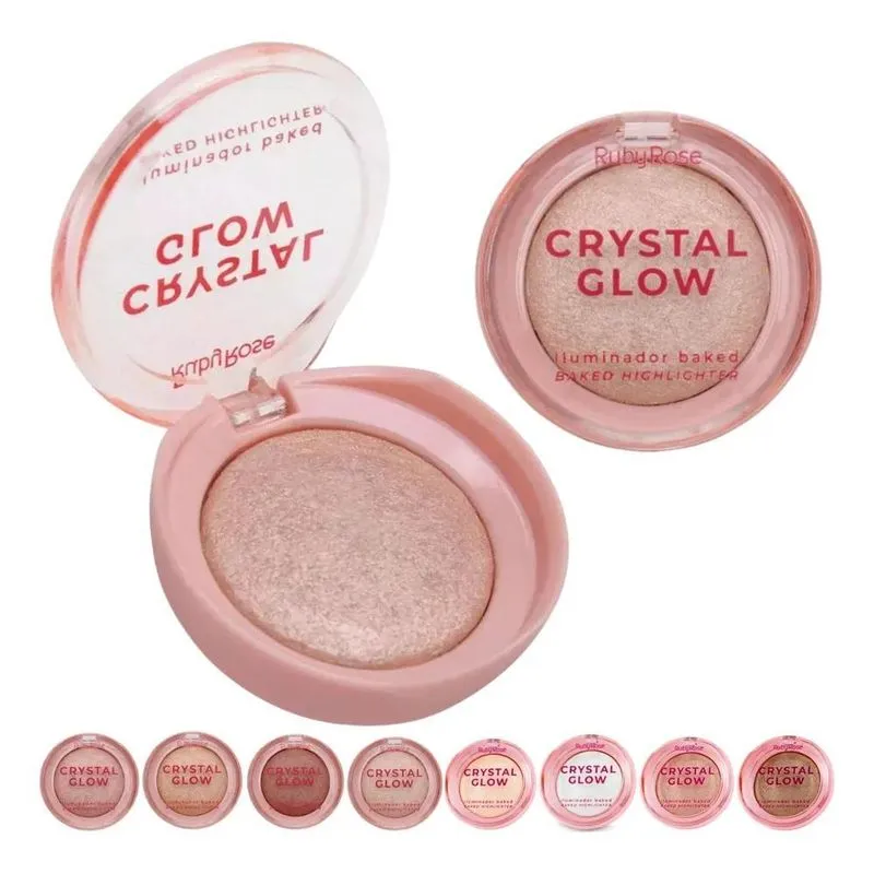 Iluminador Crystal Glow Baked Brilho Radiante Ruby Rose