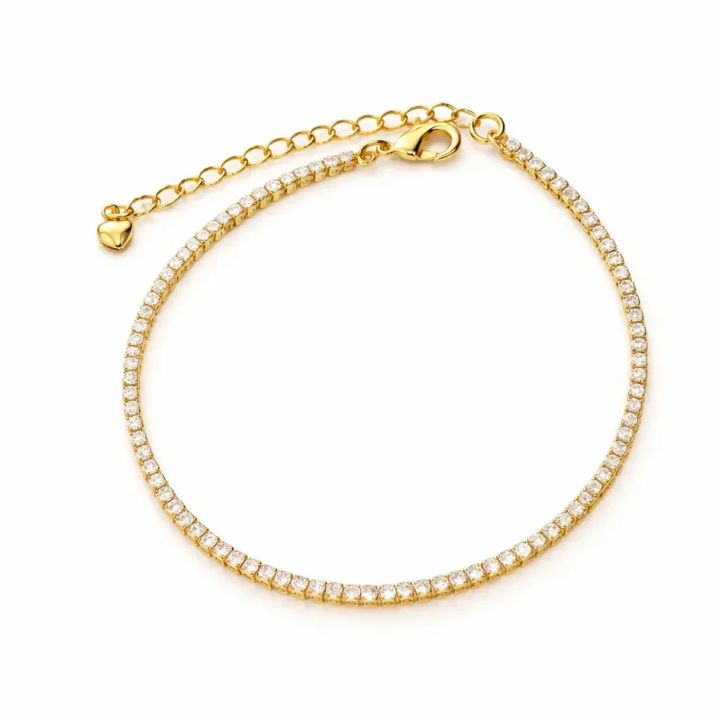 Pulseira Riviera 2mm Com 17cm+5cm extensor