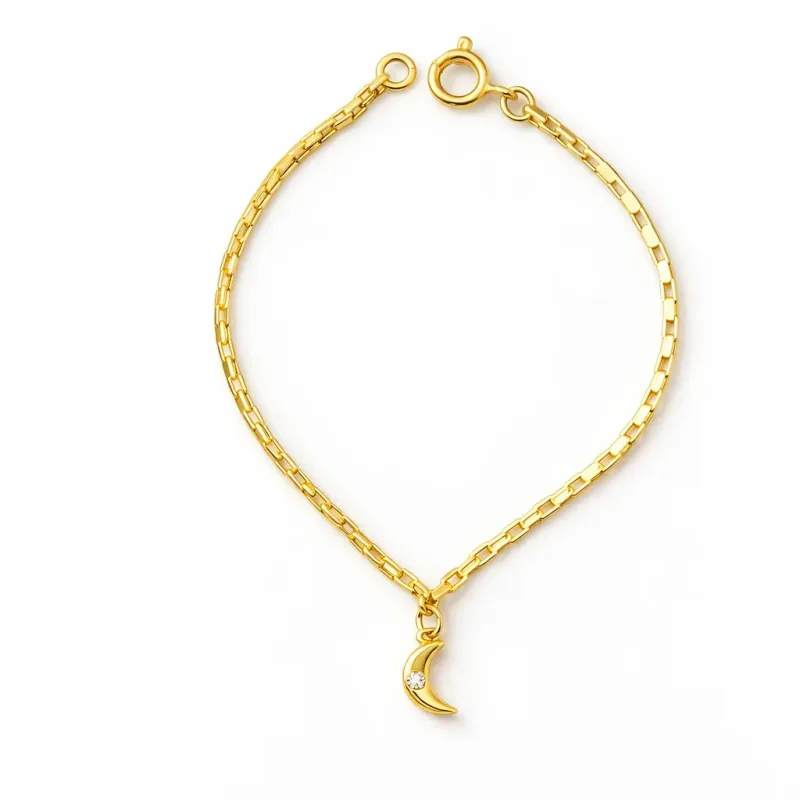 Pulseira Infantil Meia Lua 14cm