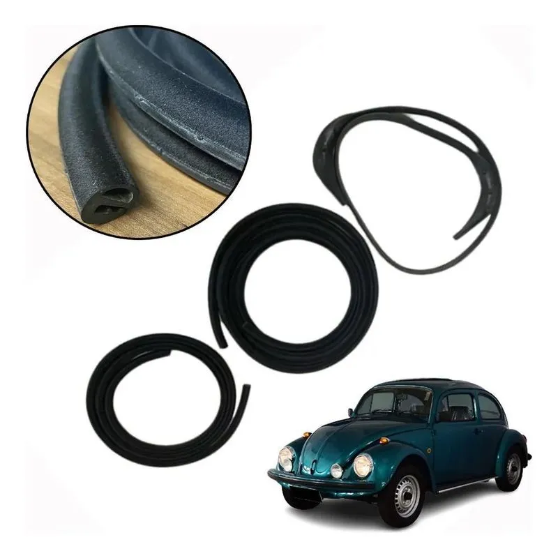 Kit Borracha Tampa Traseira + Capô Fusca Itamar 93 À 96