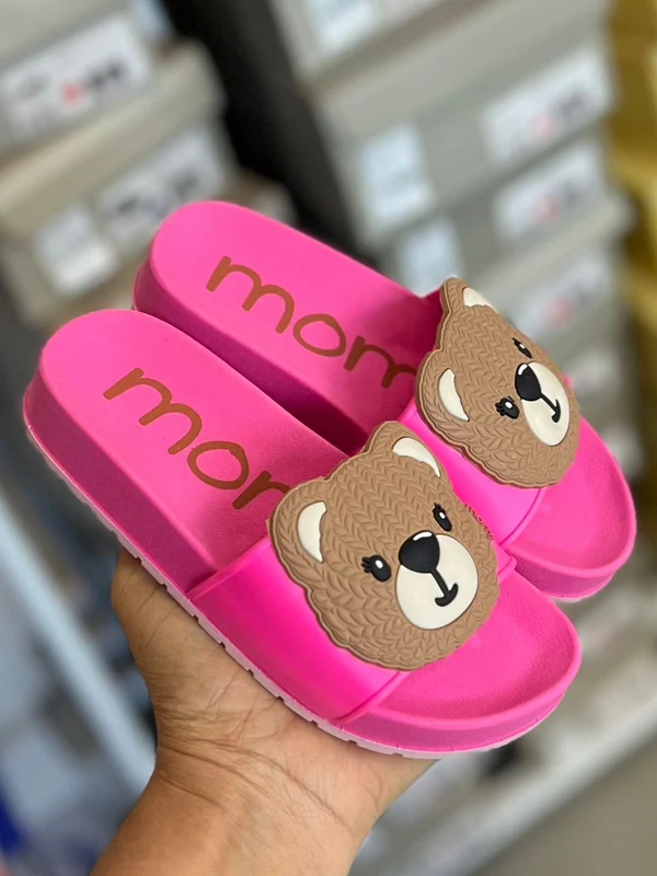 SANDÁLIA SLIDE JOSI URSO EMBORRACHADO MENINA MOMI PINK / 31/32