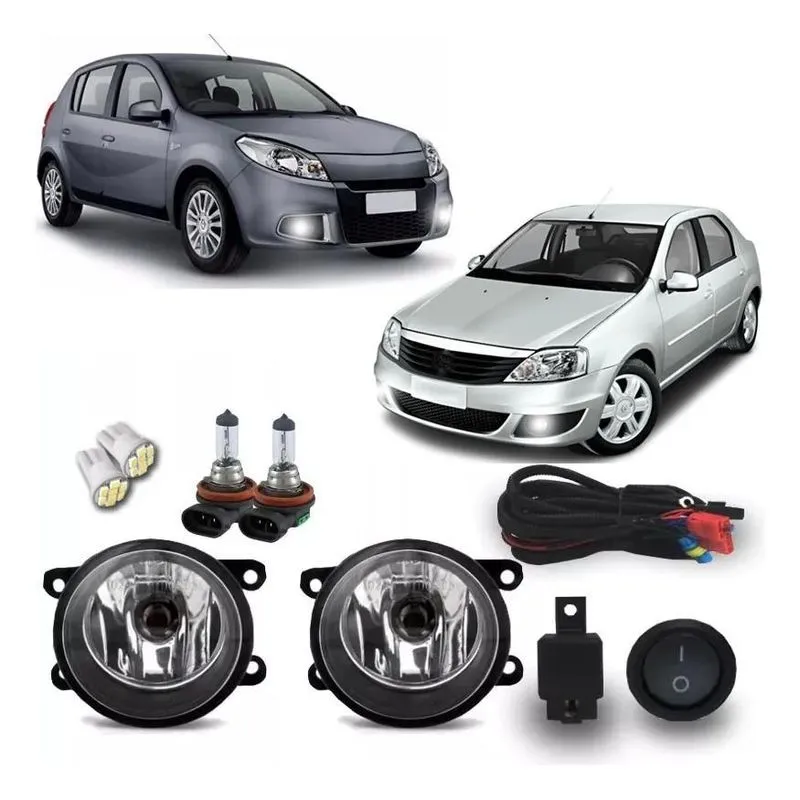 Kit Farol De Milha Logan/Sandero 2009 A 2012