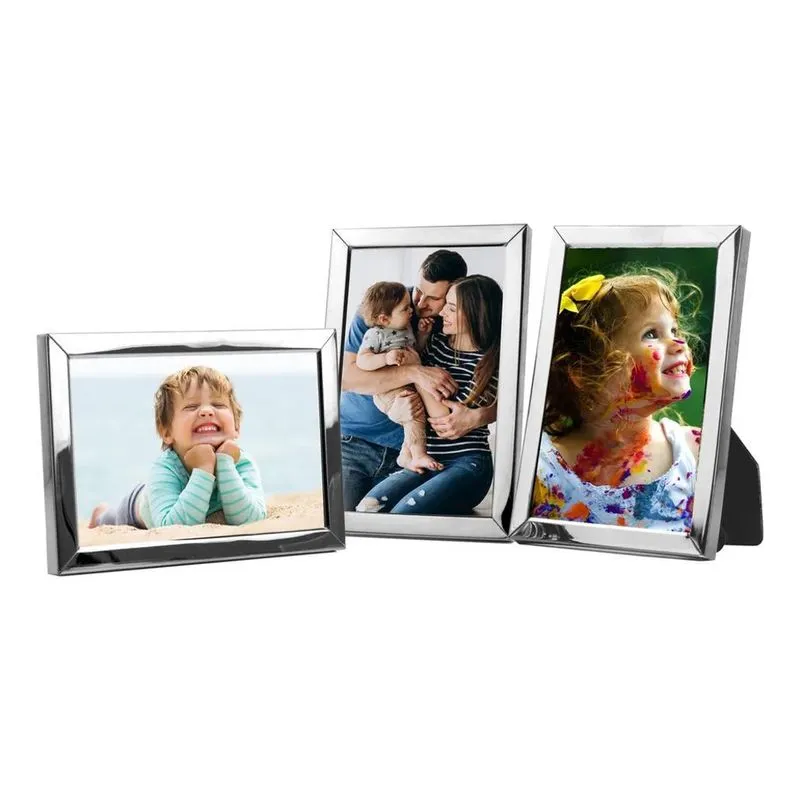 Conjunto 3 Porta Retratos 10x15 Presente Moderno Mini Pratea