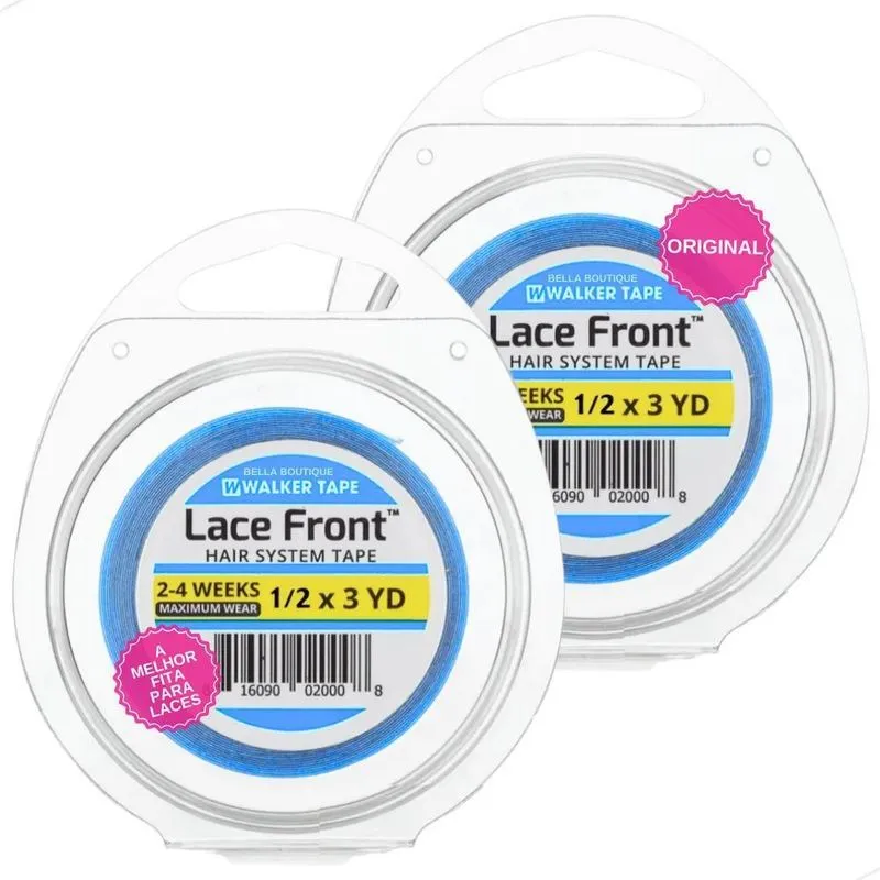 3x Fita Lace Front Hair System Fita Adesiva Mega Hair 2 Unid