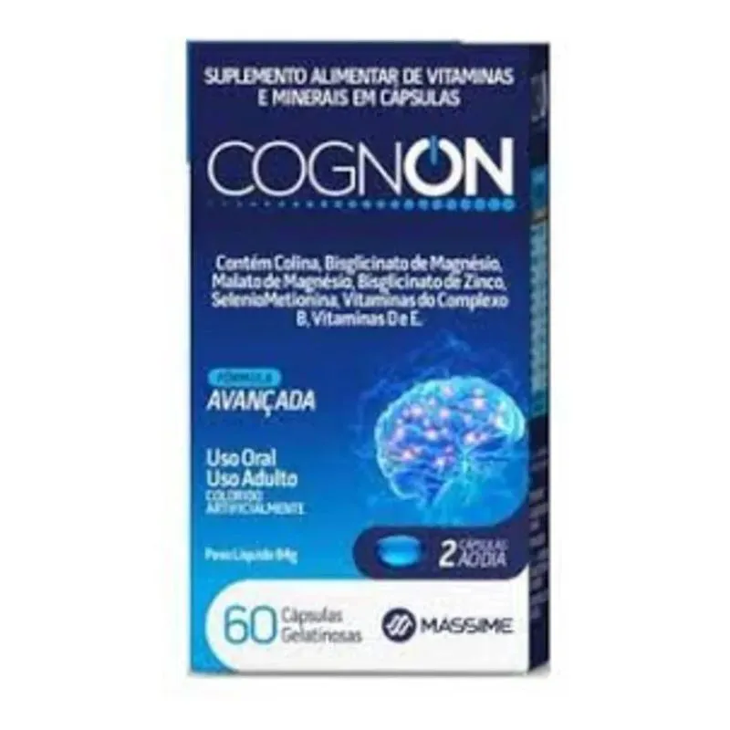 Cognon 60 Capsulas Vitaminas E Minerais = Cogmax Sabor Sem S