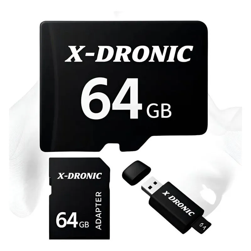 Cartao De Memoria 64gb Com Adaptador E Pendrive Para Camera
