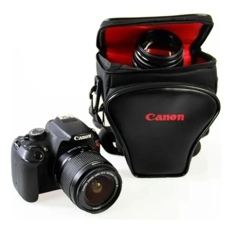 Bolsa Canon Triangulo Case Câmera T3 T4 T5 T6 T7 T5i T6i T7i