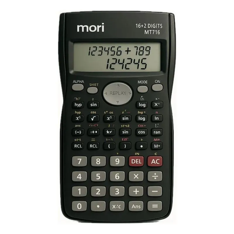 5x Calculadora Científica Com 240 Funções + Capa Protetora