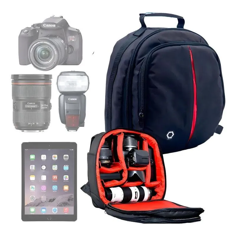 Mochila Fotográfica Pix Profissional Photopro Divisórias Cor