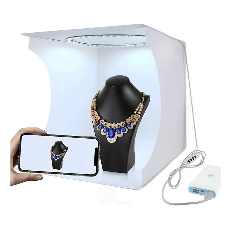 Estúdio Fotográfico P30 Tenda Box Puluz 30cm Led 127/220v