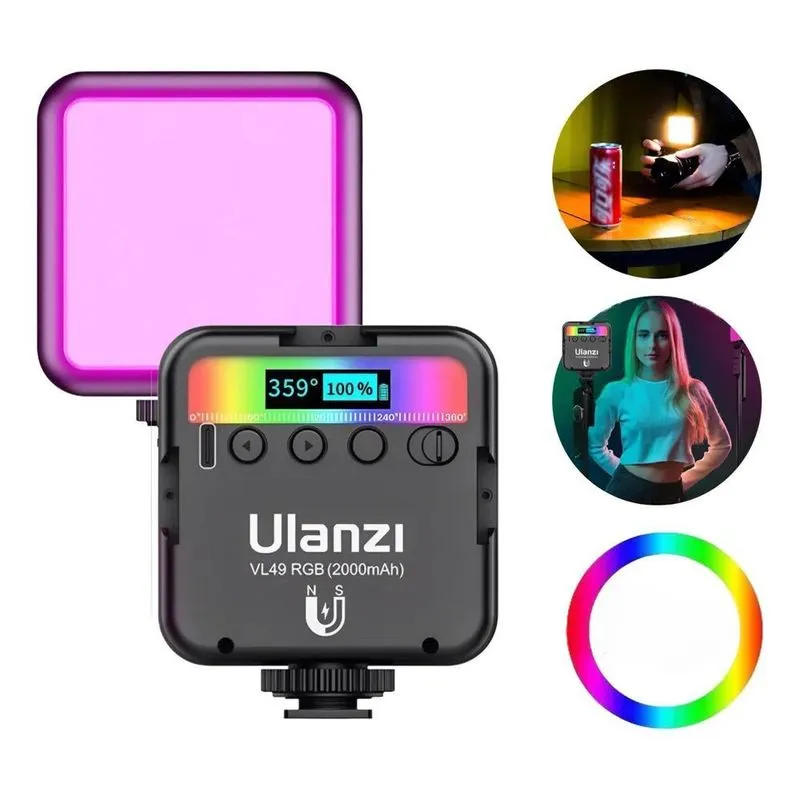 Luz Iluminador De Led Para Fotos E Vídeos Ulanzi V 127/220v