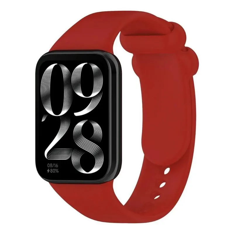 Pulseira Silicone Para Xiaomi Smart Mi Band 8 Pro M23 Vinho
