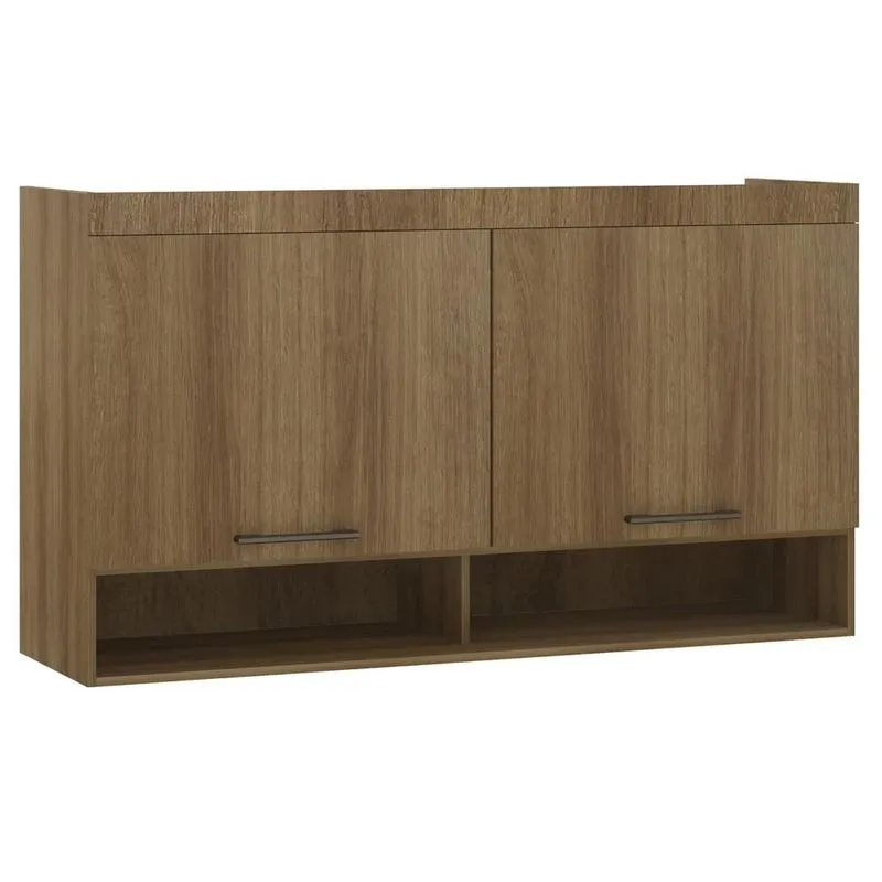 Armário Aéreo Ponte Modulado 145cm Delphi Avelã L01 - Mpozenato