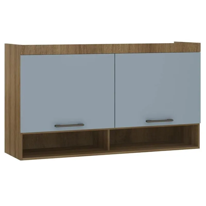 Armário Aéreo Ponte Modulado 145cm Delphi Avelã/grey L01 - Mpozenato