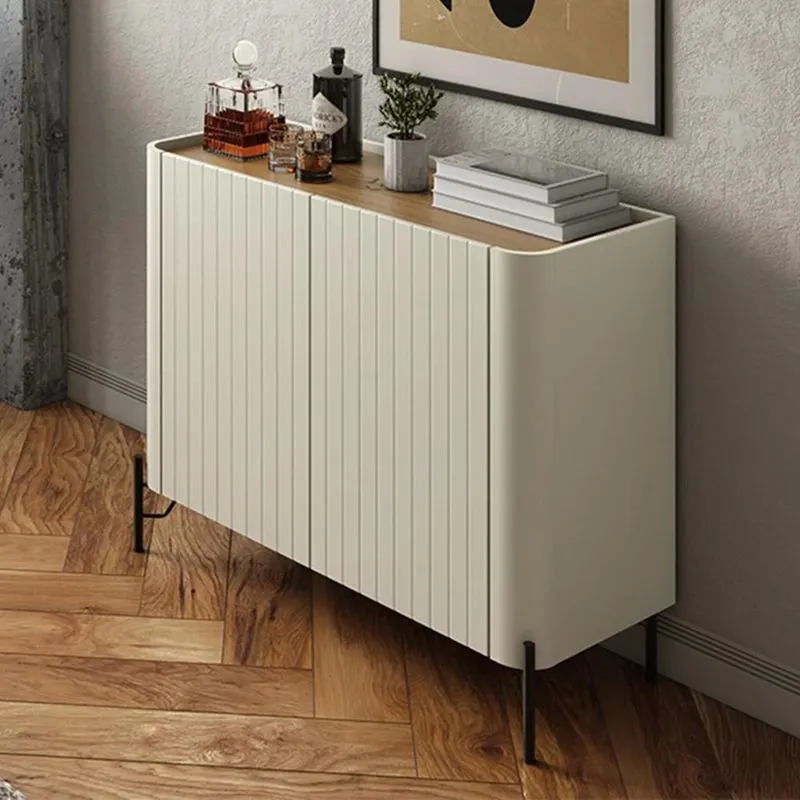 Buffet Aparador 99cm 2 Portas Brise Blen Louro/luna/preto I06 - Mpozenato