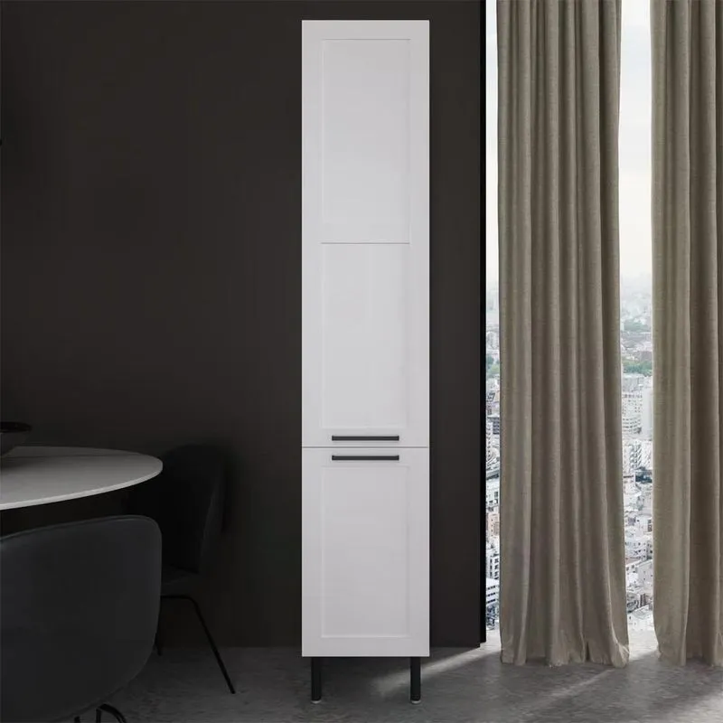 Paneleiro Armário Cozinha 40cm Com 2 Portas Zaya Branco T01 - Mpozenato
