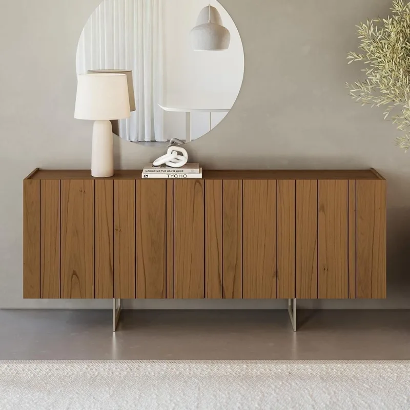 Buffet Aparador Lyon N02 4 Portas MDF 180CM Cinamomo e Champanhe Mpozenato