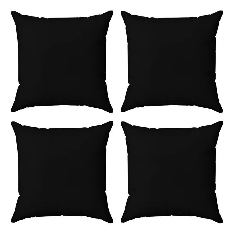 Kit 4 Capas Almofadas Decorativas Lisas 45x45 Id Decor Cor 2