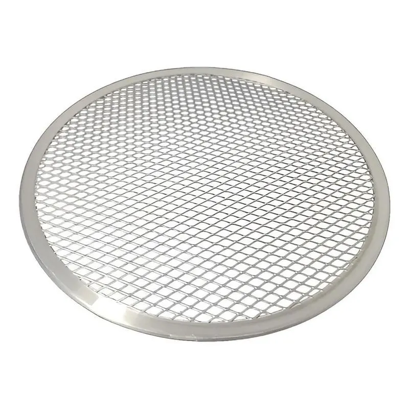 Tela Para Assar Pizza Mais Rápido Em Alumínio 35cm Resistente