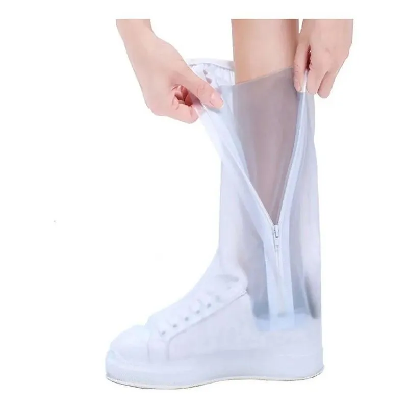 3x Capa Chuva Tenis Cano Alto Impermeavel Calçado Bota Motob