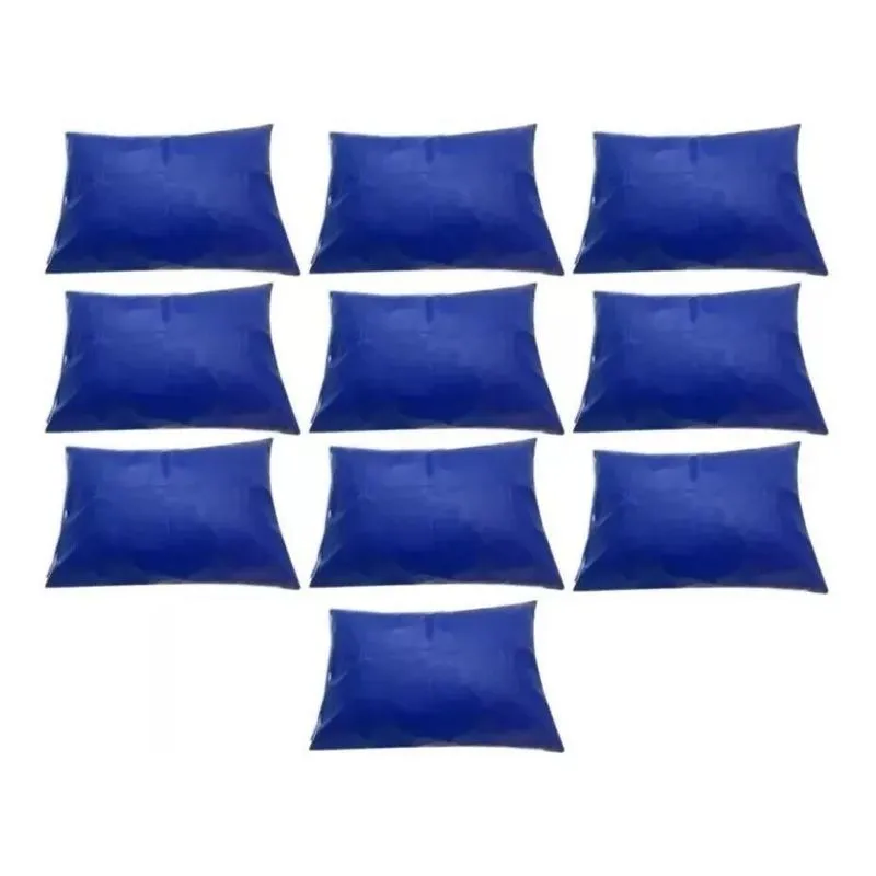 Combo 6 Capa Travesseiro Hospitalar Impermeável 50 Azul