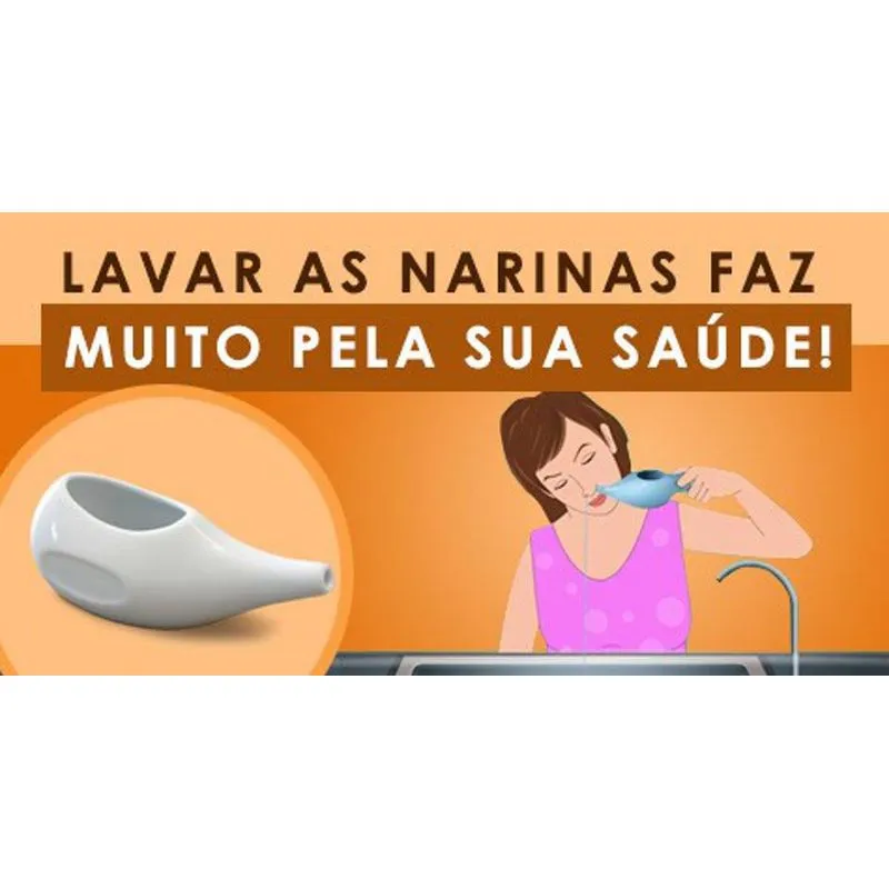 Higienizador Nasal Jala-neti Para Lavar As Narinas 150ml