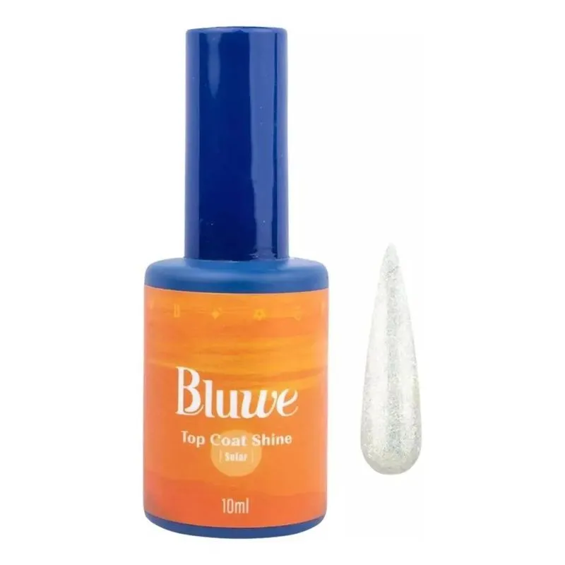 5x Lara Machado Bluwe Top Coat Shine Solar Bluwe 10ml +bri