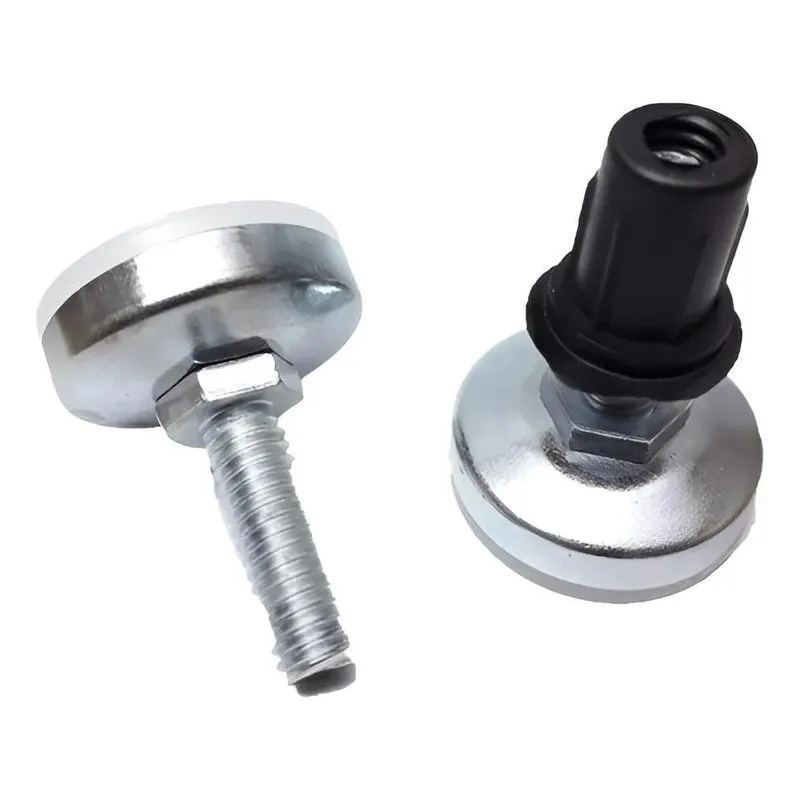 Sapata Pé Nivelador Com Bucha Rosca Kit 12un 1/4x20mm Móveis
