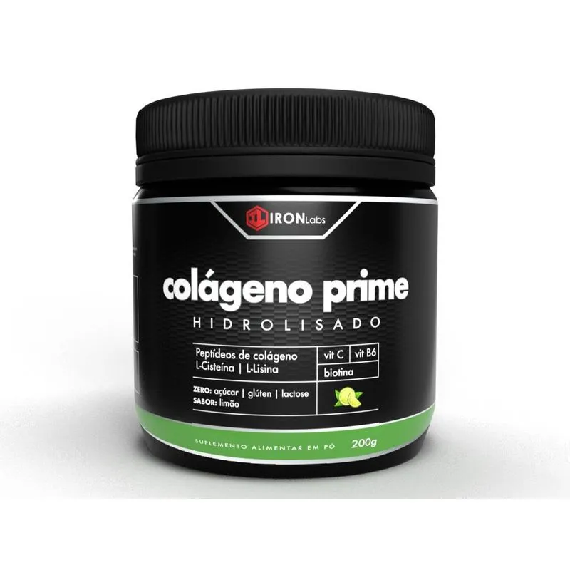Colágeno Prime 200g Iron Labs Sabor Limao