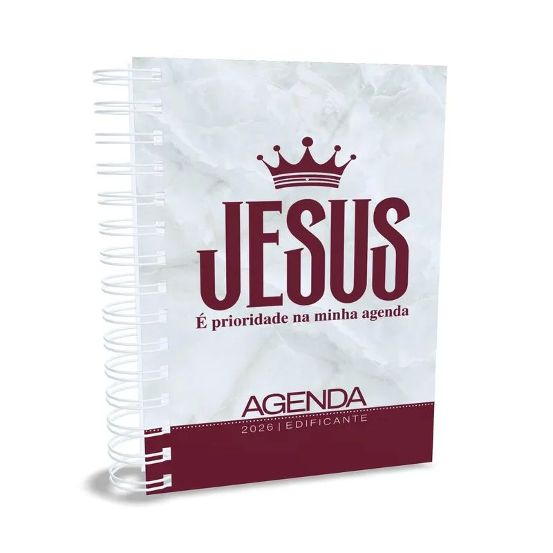 Agenda Edificante A5 2026 Mensagens Diárias Capa Dura Mod 3