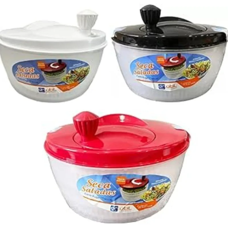 Seca Salada Secador De Verduras Centrifuga Salada Manual 4l