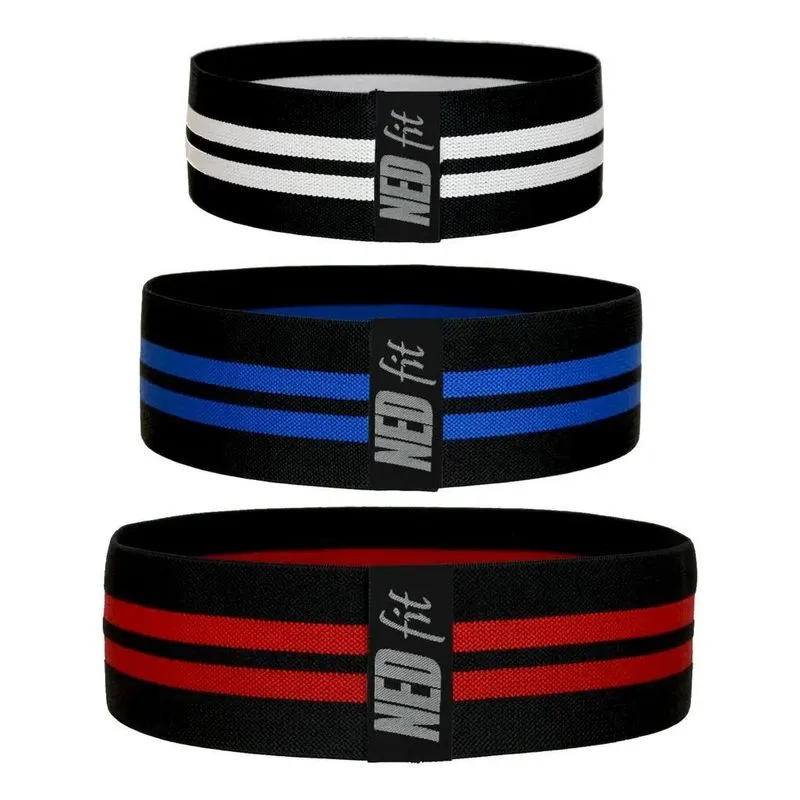 Hip Bands Extra Forte - Kit 3 Faixas Elásticas- Mini Band