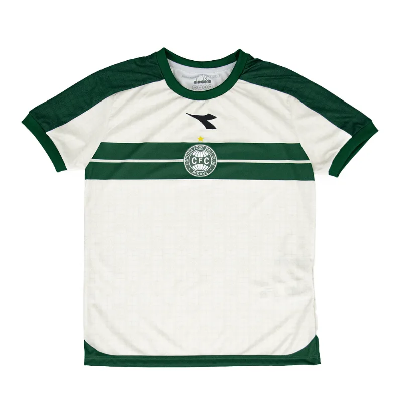 Camisa Coritiba Oficial Jogo 1 Infantil Branco e Verde 14