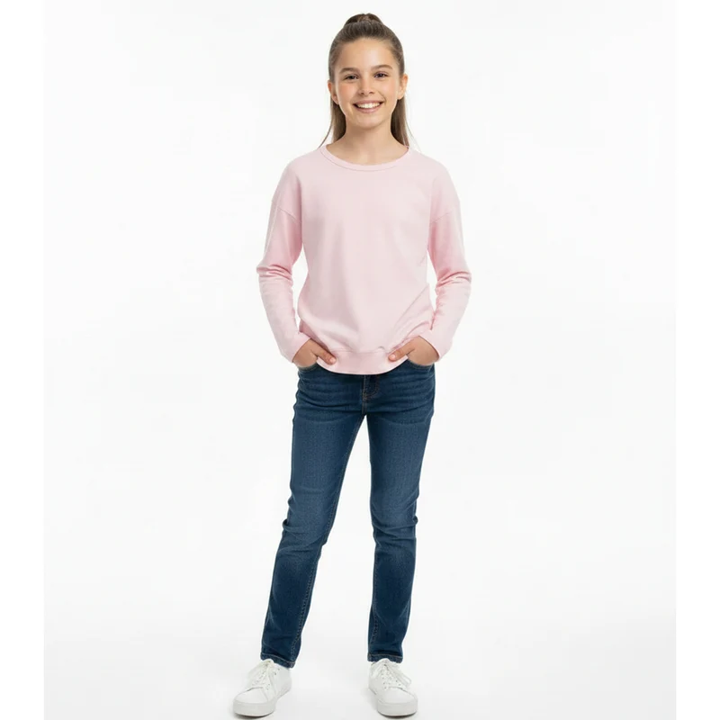 Blusa Manga Longa Sempre Kids Básico Feminino 14 / Menina / Preto