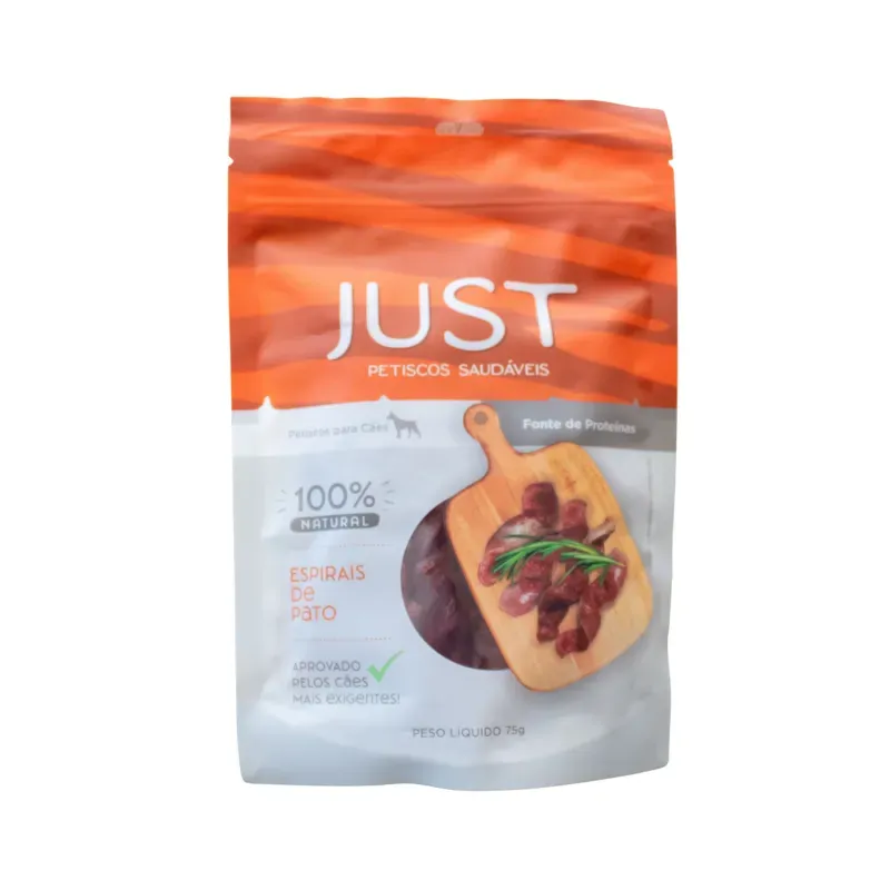 Petisco Just Espirais de Pato para Cães 75 g