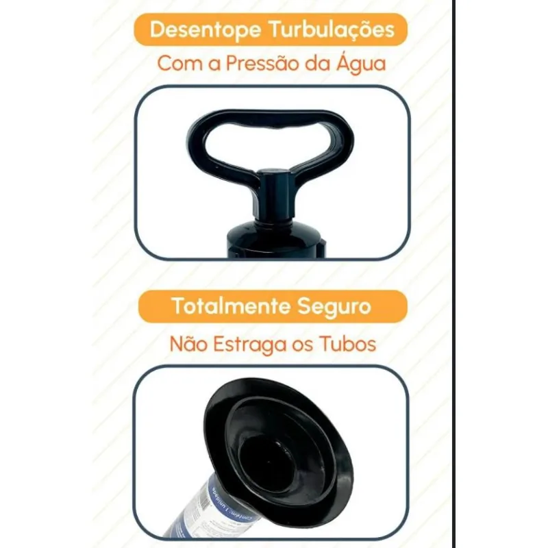 Desentupidor De Vaso Sanitario Manual Com Bomba De Ar