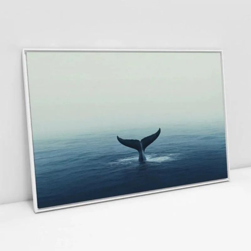 Quadro Canvas Fotografia Cauda De Baleia-