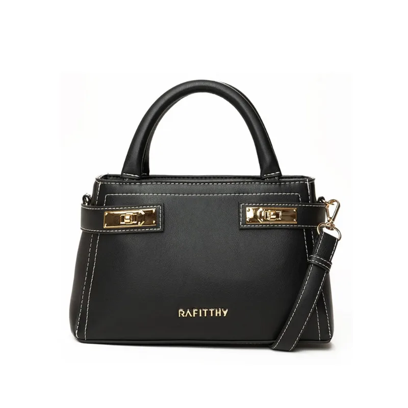 Bolsa Feminina Rafitthy Tote Pequena Preto - U