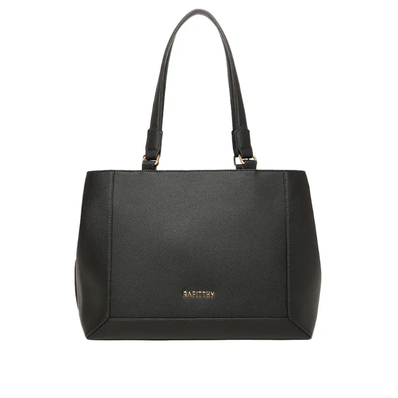 Bolsa Feminina Rafitthy Tiracolo Média Franzida Preto - U