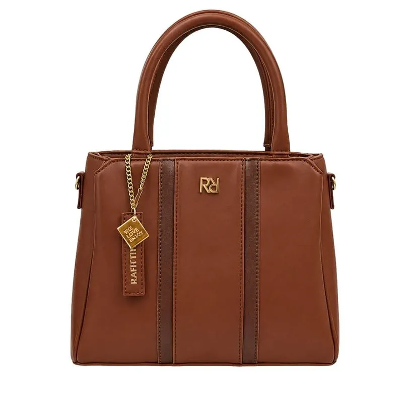 Bolsa Feminina Rafitthy 28.26135a Satchel UN / CASTANHO