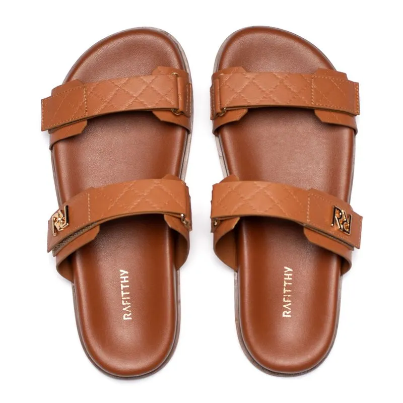 Chinelo Slide Feminino Rafitthy Flatform Burnished - 34