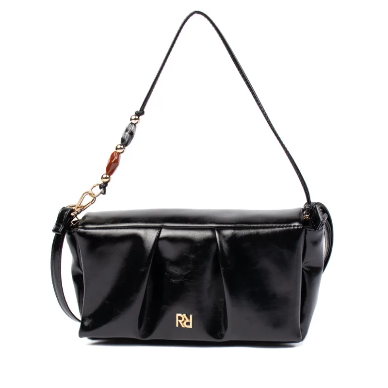 Bolsa Feminina Rafitthy Tiracolo Flap Preto - U